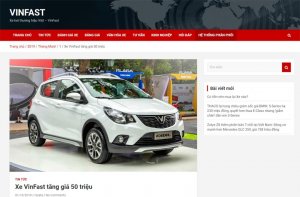 Mẫu website oto đẹp